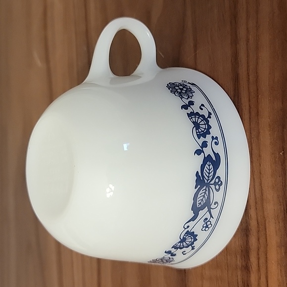 Pyrex Corelle Corning Old Town Blue Onion White Milk Glass Coffee Tea Flat Cup - Picture 10 of 15